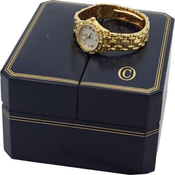 Concord Saratoga 975941 18k Yellow Gold Pearl White dial 22mm Quartz watch