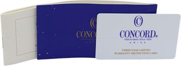 Concord Saratoga 975941 18k Yellow Gold Pearl White dial 22mm Quartz watch