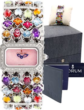 Corum N/A 137.520.47 Stainless Steel Pink dial 24mm Quartz watch Corum 24mm 137.520.47 Ladies Watch Collection