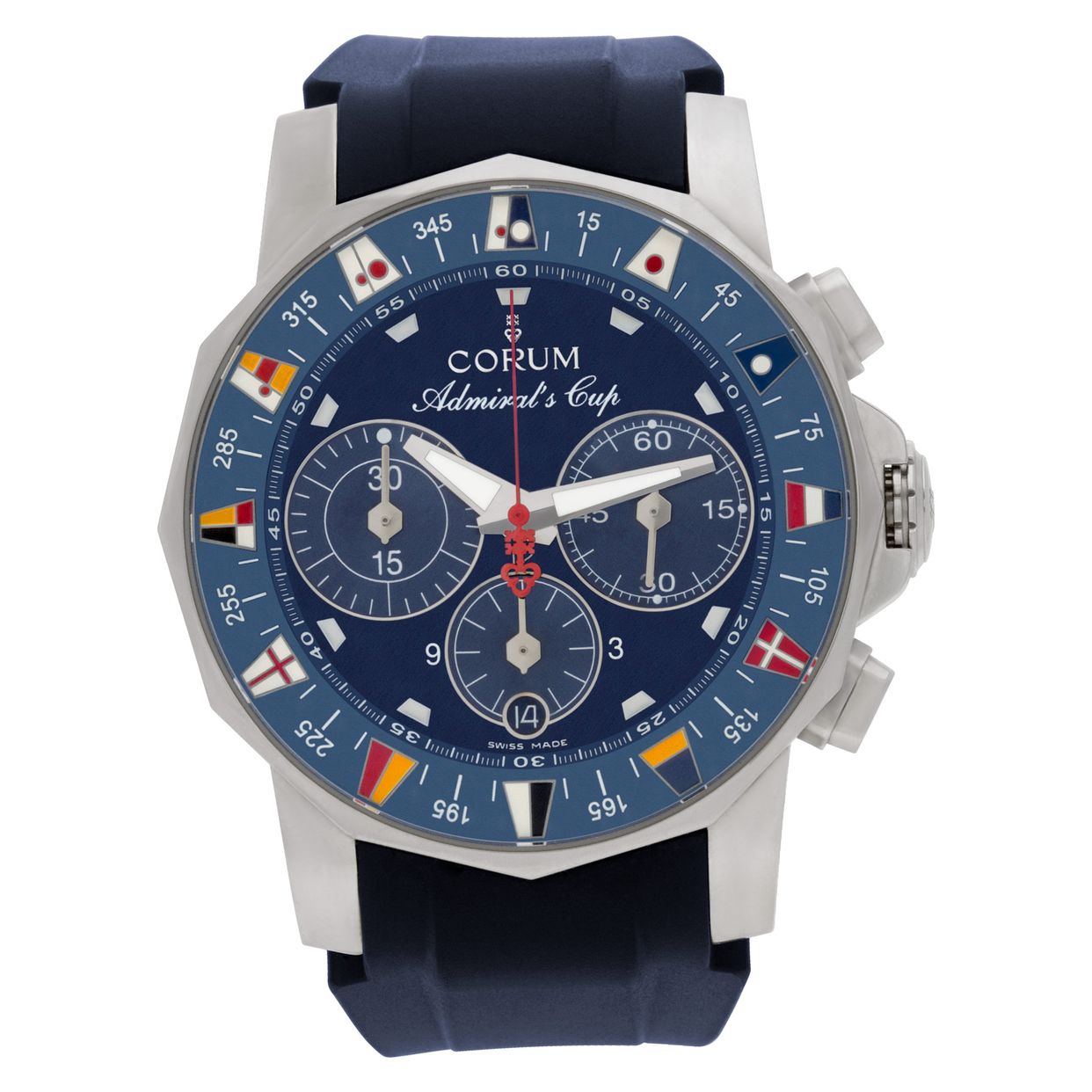 Used Corum Admirals Cup 985.643.20 stainless steel 43mm |