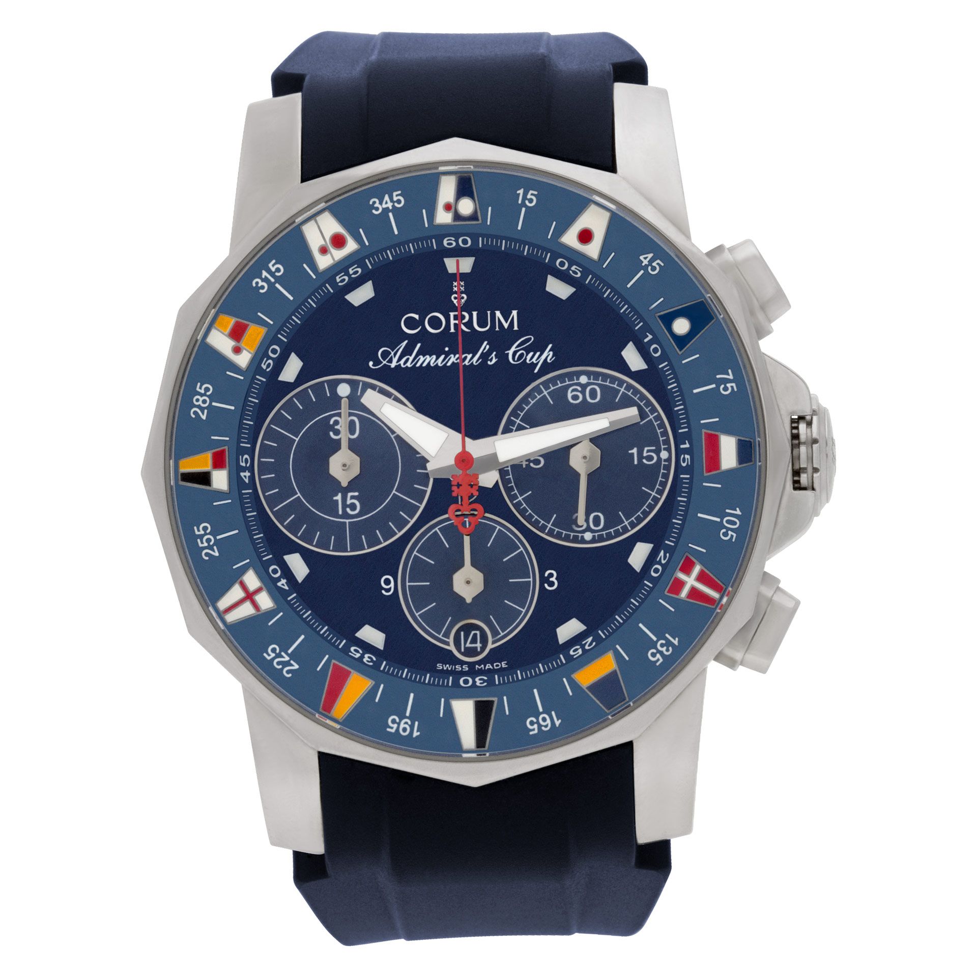 Used Corum Admirals Cup 985.643.20 stainless steel 43mm |