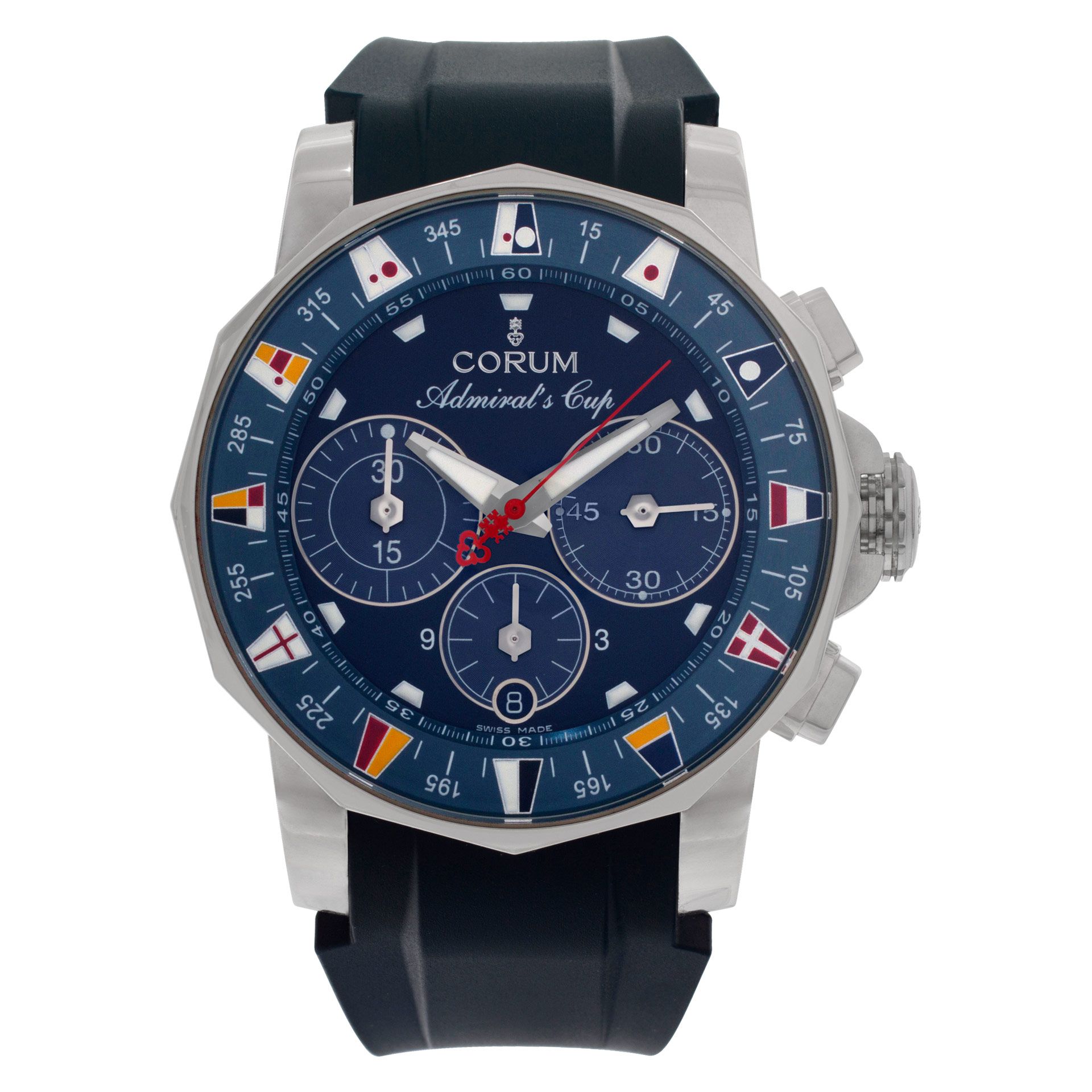 Pre-owned Corum Admirals Cup 985.643.20 stainless W521935
