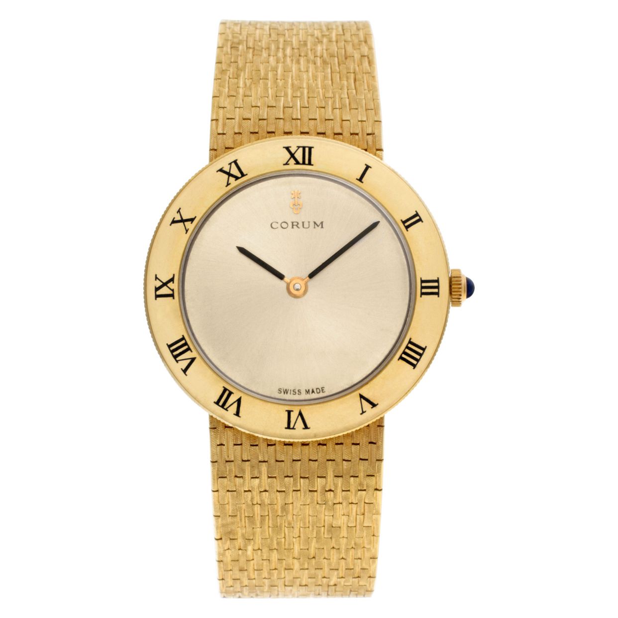 Pre-owned Corum Classic 57104-100593 18k Champagne dial