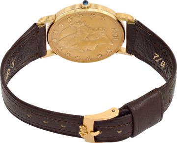 Corum $20 gold piece xxx 18k Yellow Gold Gold dial 35mm Manual watch