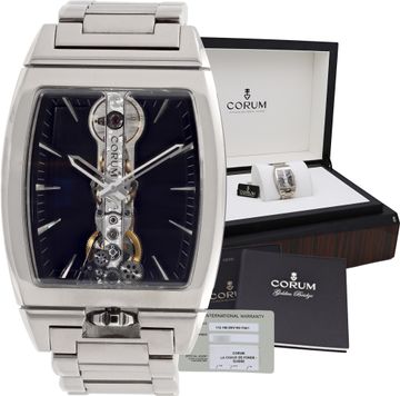 Corum Golden Bridge in 18k white gold Corum Golden Bridge "GOLDEN BRIDGE" 51mm 113.150.59/v100 fn01 Mens Watch Collection