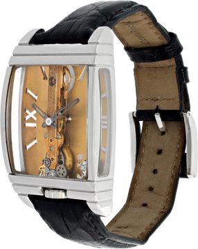 Corum Golden Bridge 113.560.70 in Platinum w/ Gold dial 50mm Manual watch
