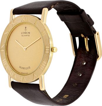 Corum Romulus 5050156 18k Yellow Gold Yellow dial 32mm Quartz watch