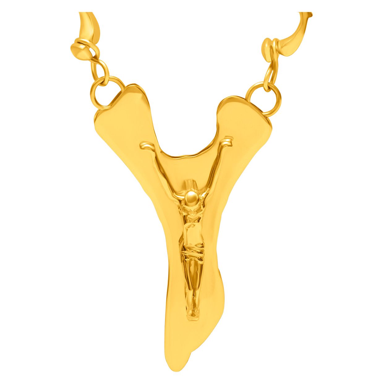 Cross chain in 18k yellow gold | Gray & Sons Jewelers