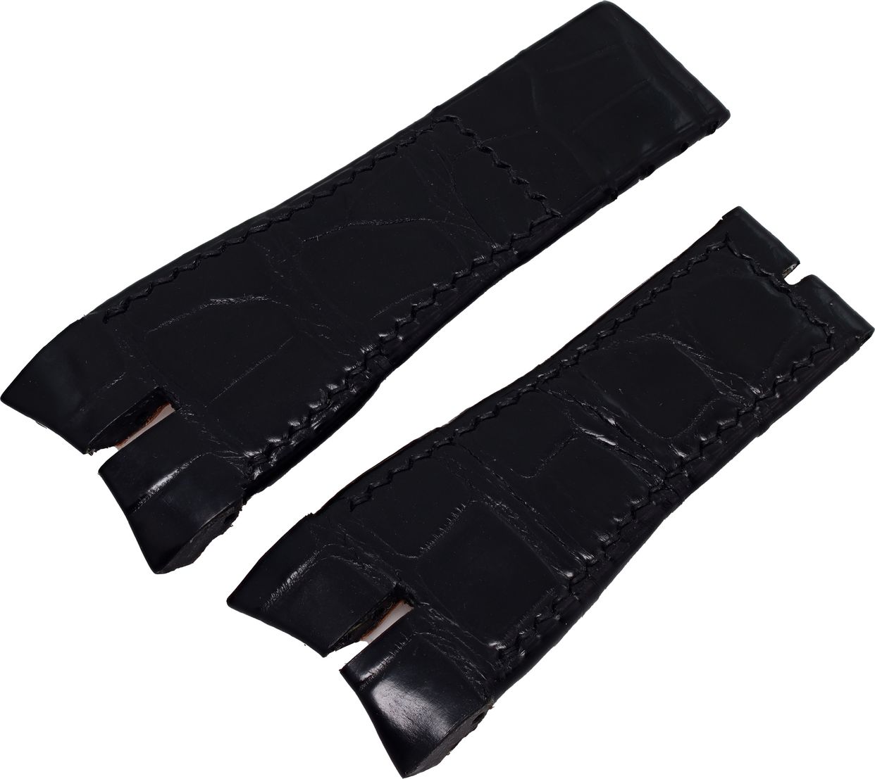 ROGER DUBUIS クロコベルト ブラック 17ｍｍ　新品 custom_roger_dubuis_black_alli