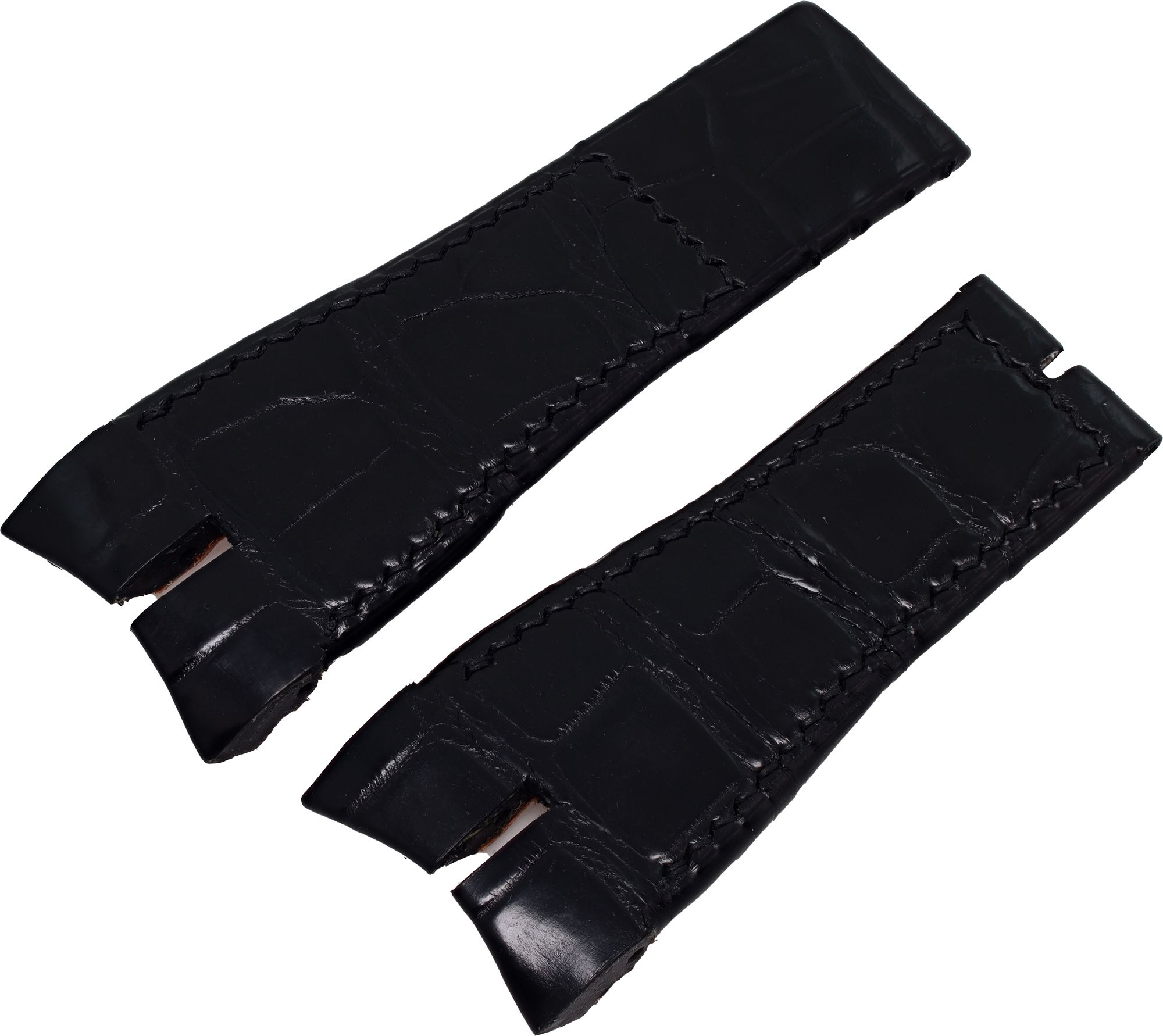 ROGER DUBUIS クロコベルト ブラック 17ｍｍ　新品 custom_roger_dubuis_black_alli