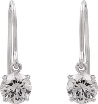 Dangling Diamond Earring in 18k white gold
