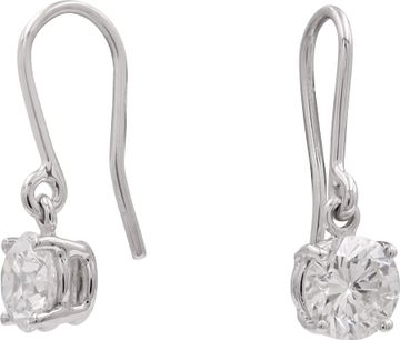 Dangling Diamond Earring in 18k white gold