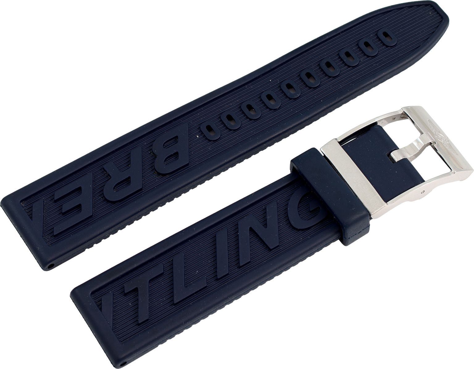 純正BREITLING ブラックラバーベルト フォールディングバックル SET dark_blue_breitling_watch_band