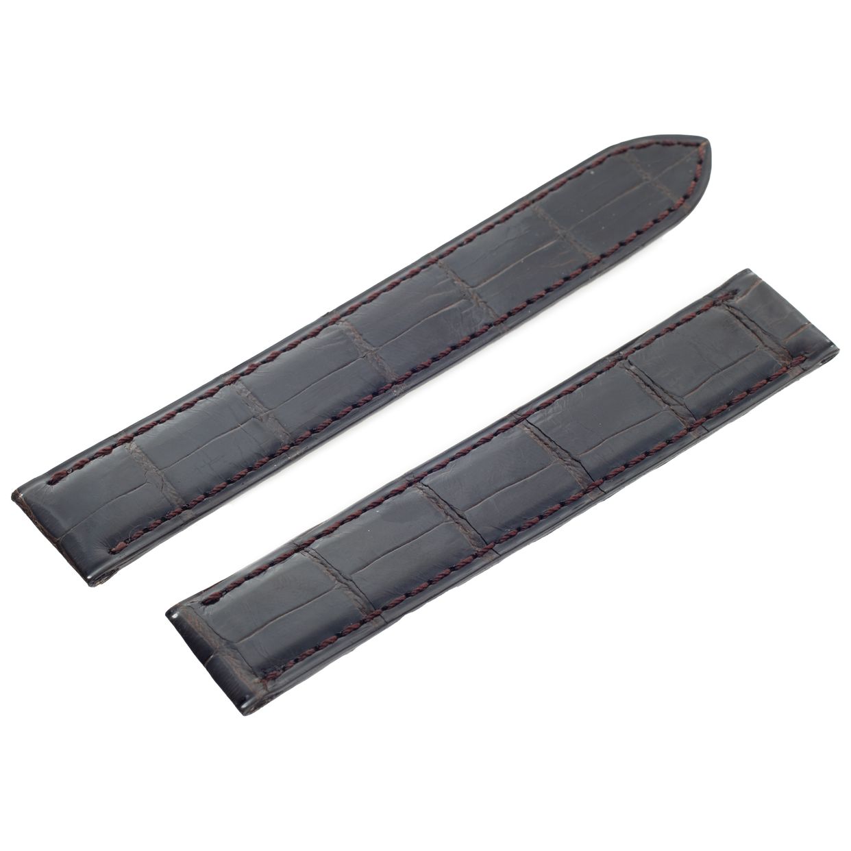 Dark Brown Cartier Alligator Strap (16mm by 16mm) | Gray & Sons