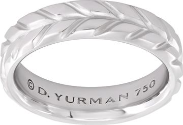 David Yurman 18k white gold chevron link David Yurman 18k white gold chevron link