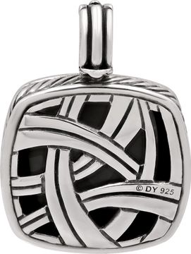 David Yurman Agate Alboin Enhancer sterling silver.
