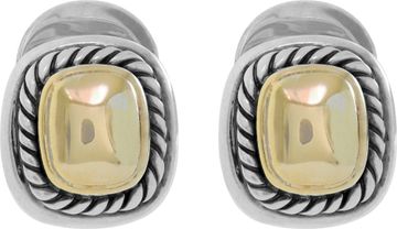 David Yurman Alboin earrings in sterling silver &14k yellow gold