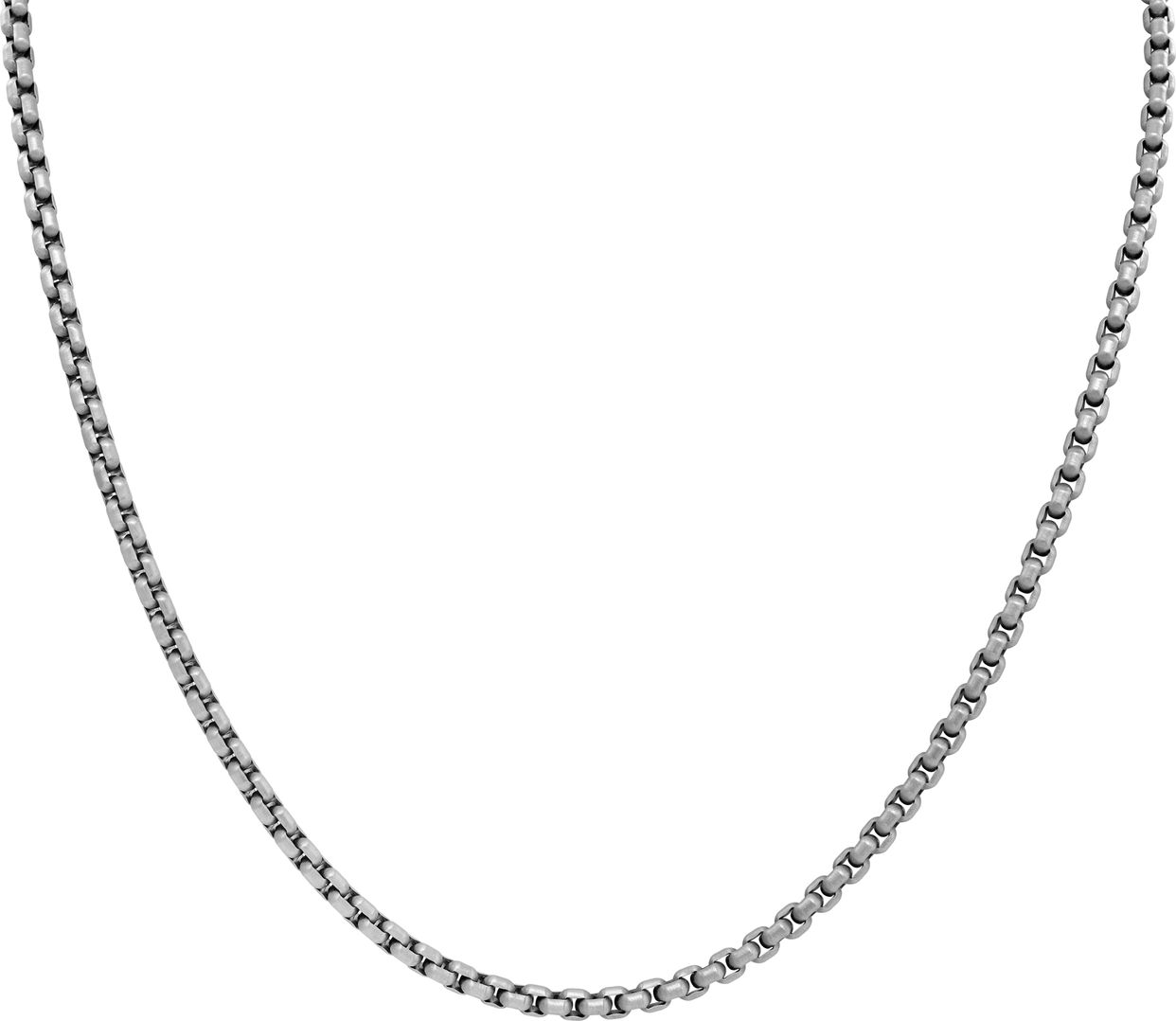 David Yurman Box Chain In Sterling Silver And Titanium Gray Sons