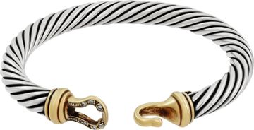 David Yurman Buckle classic cable bracelet in sterling silver and 18k