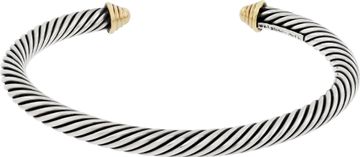 David Yurman Cable bangle in 14k yellow gold and sterling silver Bracelet Collection