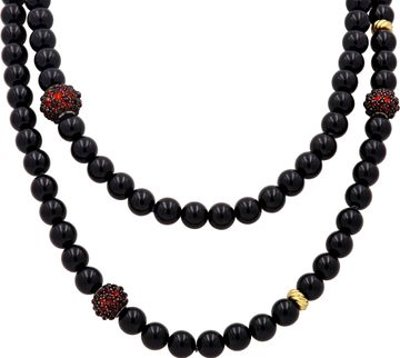 David Yurman Cable Berries with onyx and 18k yellow gold stations