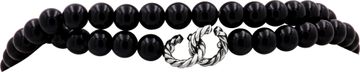 David Yurman Cable Berries with onyx and 18k yellow gold stations