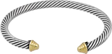 David Yurman Cable bracelet in sterling silver and 14k yellow gold 5mm Bracelet Collection