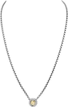 David Yurman Cable cookie necklace in sterling silver and 14k yellow gold David Yurman Cable cookie necklace in sterling silver and 14k yellow gold