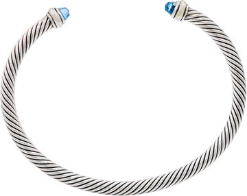 David Yurman Cable Flex bracelet in sterling silver and 14k