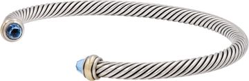 David Yurman Cable Flex bracelet in sterling silver and 14k
