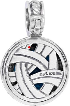 David Yurman Cerise Blue Topaz &amp; Diamond Enhancer Pendant