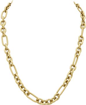 David Yurman Figaro Toggle Link 18k chain/necklace