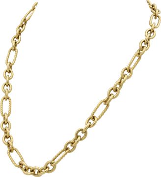 David Yurman Figaro Toggle Link 18k chain/necklace