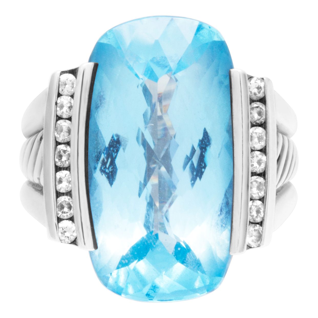 David Yurman London blue topaz diamond 