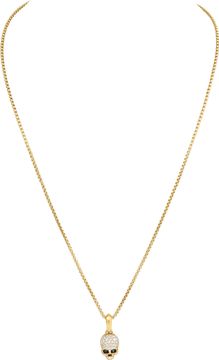 David Yurman Memento Mori Skull And Chain In 18k Yellow Gold
