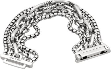 David Yurman Multi Row Chain Bracelet in sterling silver