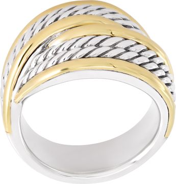 David Yurman Yellow Gold and Sterling Silver Ring David Yurman Origami ring in 18k & sterling silver