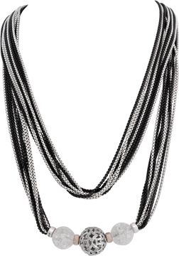 David Yurman Quatrefoil in sterling silver with Quartz crystal and diamonds Necklace Collection
