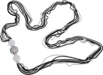 David Yurman Quatrefoil in sterling silver with Quartz crystal and diamonds
