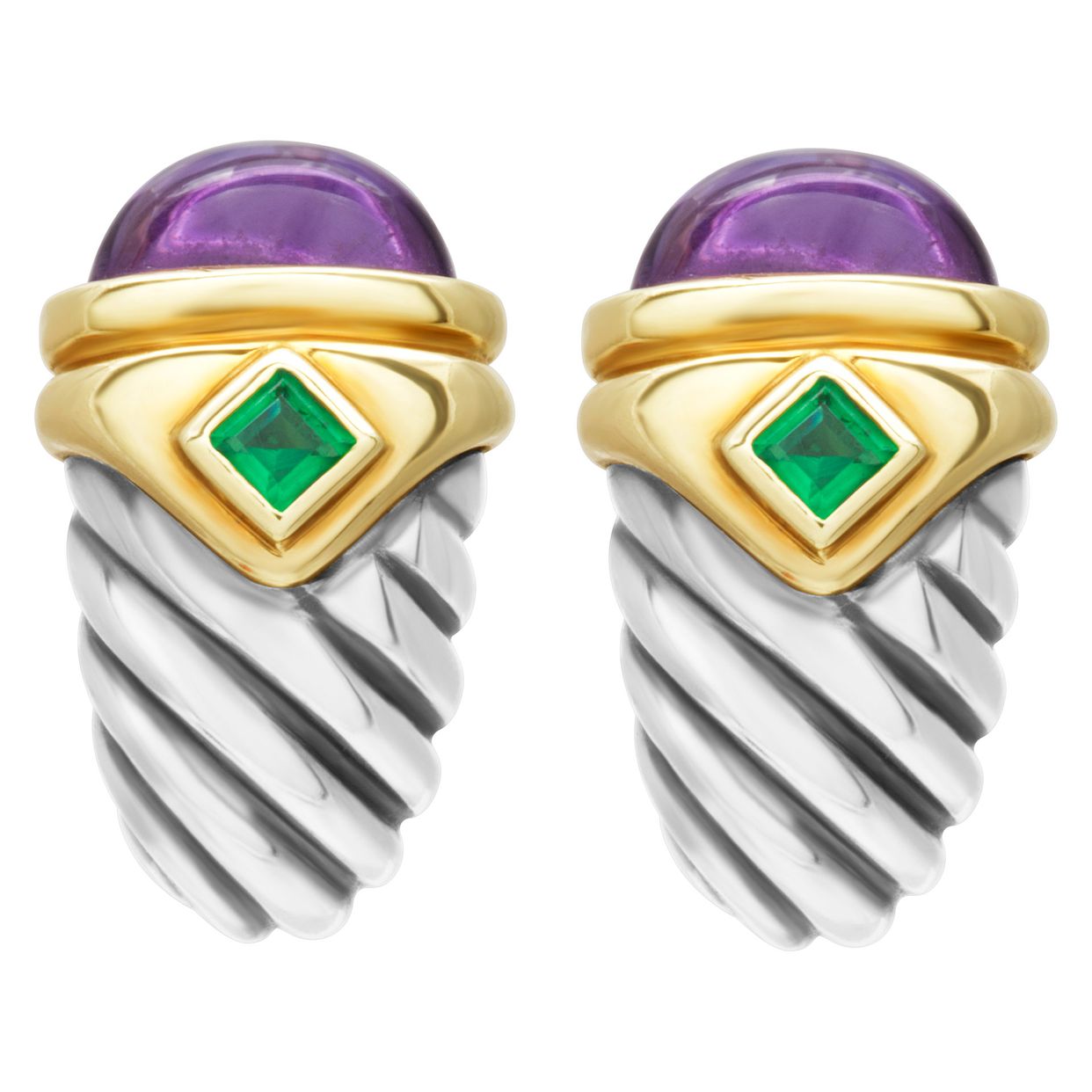 デヴィッドヤーマン david yuman 14K ピアス david_yurman_renaissance_ameth
