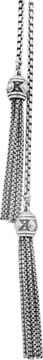 David Yurman Renaissance Tassel Necklace Sterling SIlver with Diamonds