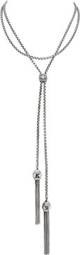 David Yurman Renaissance Tassel Necklace Sterling SIlver with Diamonds Necklace Collection
