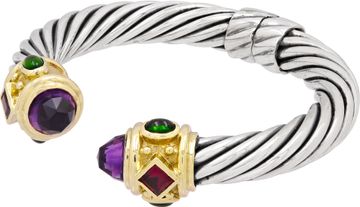 David Yurman Renissance bracelet in sterling silver and 14k yellow gold