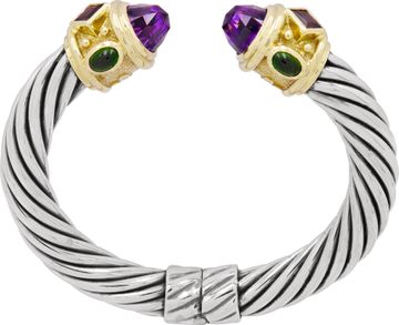 David Yurman Renissance bracelet in sterling silver and 14k yellow gold