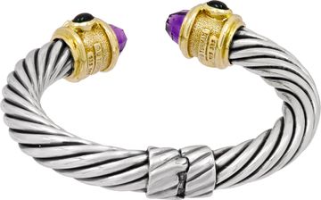 David Yurman Renissance bracelet in sterling silver and 14k yellow gold
