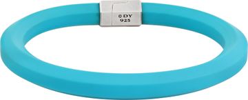 David Yurman Rubber Hex Bangle Bracelet light blue David Yurman Rubber Hex Bangle Bracelet light blue