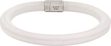 David Yurman sterling silver and white rubber bracelet Bracelet Collection