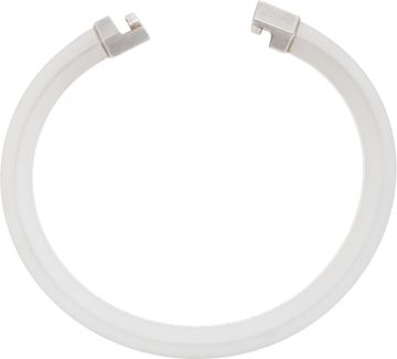 David Yurman sterling silver and white rubber bracelet