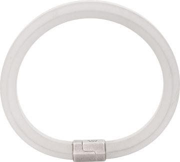 David Yurman sterling silver and white rubber bracelet