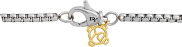 David Yurman Sterling Silver Box Chain Necklace with Diamond Pendant